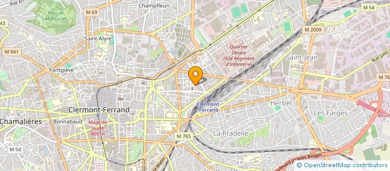 localisation de l'entreprise MONSIEUR BERTRAND DUPRAT  CLERMONT-FERRAND