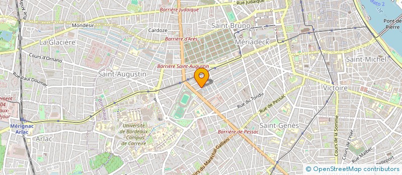 localisation de l'entreprise MONSIEUR BERTRAND DUPRAT  BORDEAUX