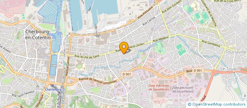 localisation de l'entreprise MONSIEUR BERTRAND DURAND  CHERBOURG-EN-COTENTIN