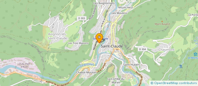 localisation de l'entreprise MONSIEUR BERTRAND DURANT  AVIGNON-LES-SAINT-CLAUDE