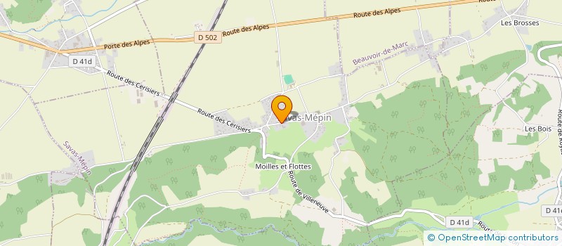 localisation de l'entreprise MONSIEUR BERTRAND DURANTON  SAVAS-MEPIN