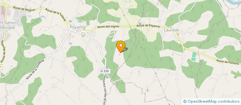 localisation de l'entreprise MONSIEUR BERTRAND DUROU  POYANNE