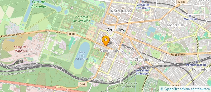 localisation de l'entreprise MONSIEUR BERTRAND DURRANDE  VERSAILLES