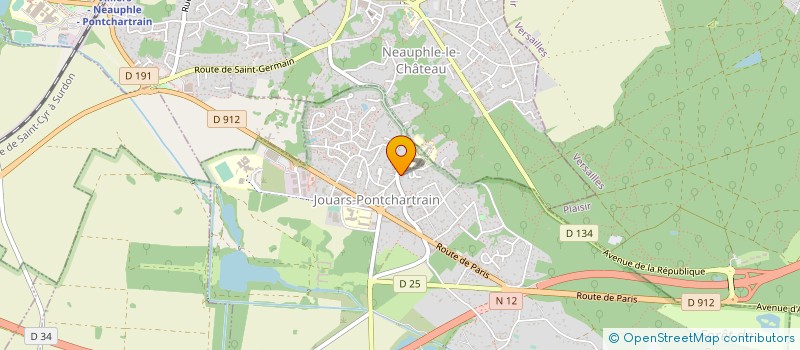 localisation de l'entreprise MONSIEUR BERTRAND DUSSART  JOUARS-PONTCHARTRAIN