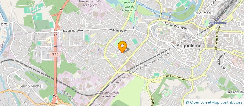localisation de l'entreprise MONSIEUR BERTRAND EYMARD à ANGOULEME