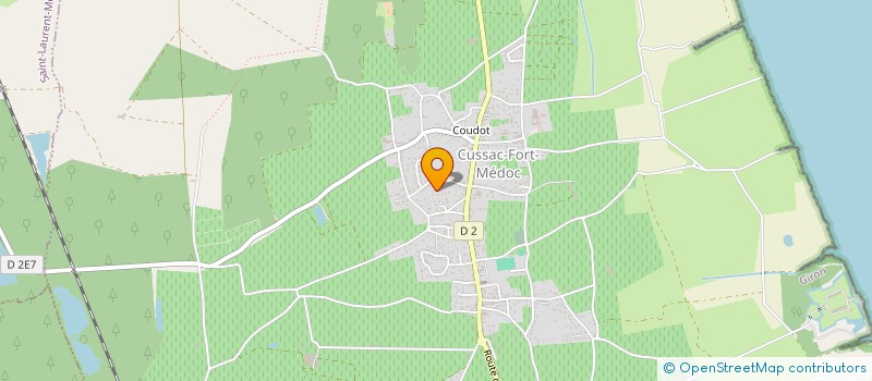 localisation de l'entreprise MONSIEUR BERTRAND FAIJAN  CUSSAC-FORT-MEDOC