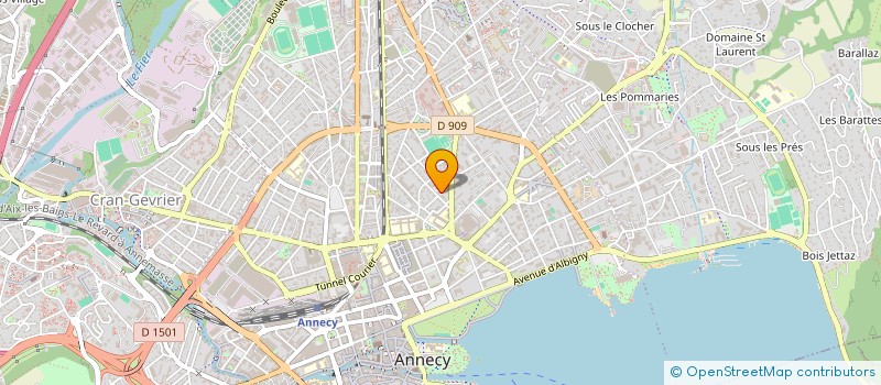 localisation de l'entreprise MONSIEUR BERTRAND FAUCOMPRE  ANNECY