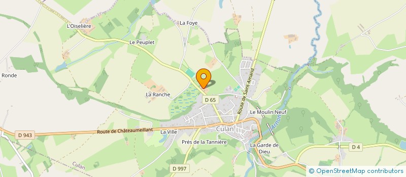 localisation de l'entreprise MONSIEUR BERTRAND FAUCONNIER  CULAN