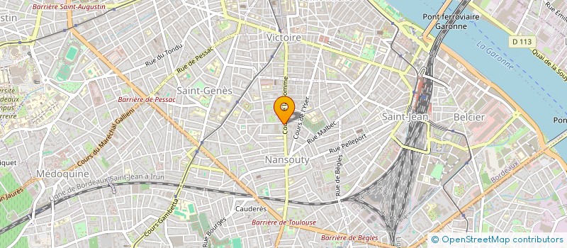 localisation de l'entreprise MONSIEUR BERTRAND FAVAREL-GARRIGUES  BORDEAUX