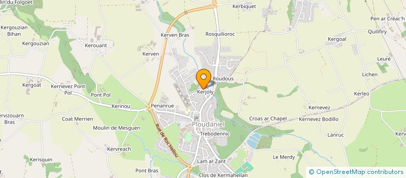 localisation de l'entreprise MONSIEUR BERTRAND FEROC  PLOUDANIEL