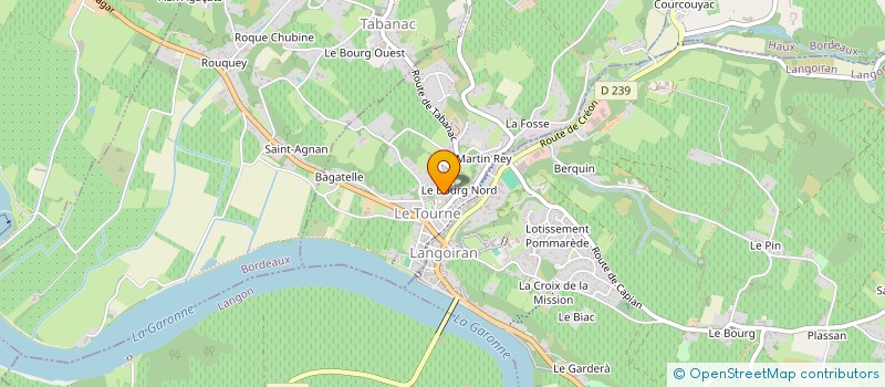 localisation de l'entreprise MONSIEUR BERTRAND FERRANE  LE TOURNE