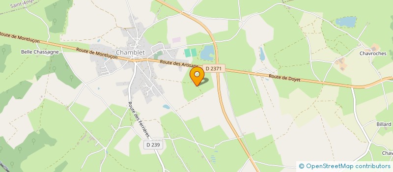 localisation de l'entreprise MONSIEUR BERTRAND FITAMEN  CHAMBLET