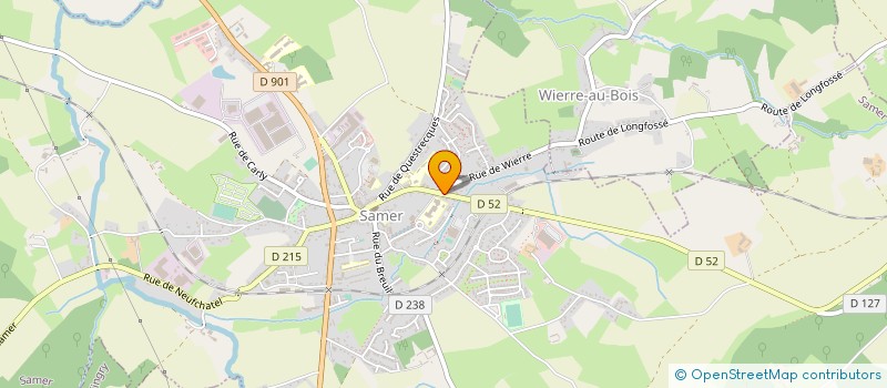 localisation de l'entreprise MONSIEUR BERTRAND FLAHAUT  WIERRE-AU-BOIS