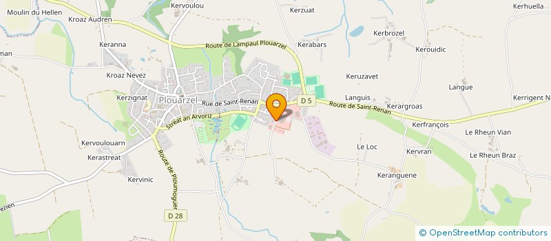 localisation de l'entreprise MONSIEUR BERTRAND FLOCH à PLOUARZEL