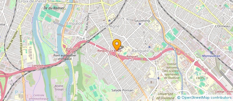 localisation de l'entreprise MONSIEUR BERTRAND FOMPEYRINE  TOULOUSE