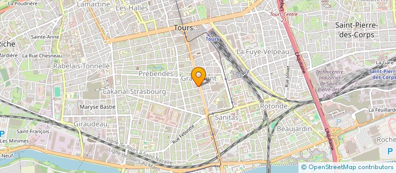 localisation de l'entreprise MONSIEUR BERTRAND FOUILLET  TOURS