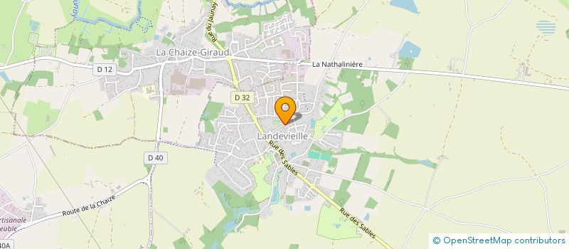 localisation de l'entreprise MONSIEUR BERTRAND FOUQUET à LANDEVIEILLE