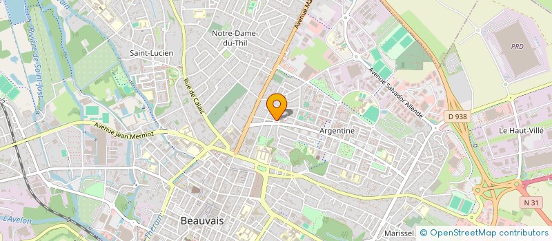 localisation de l'entreprise MONSIEUR BERTRAND FREY  BEAUVAIS