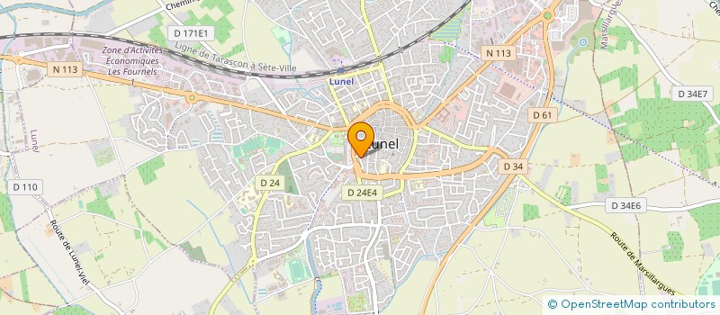 localisation de l'entreprise MONSIEUR BERTRAND GADON à LUNEL