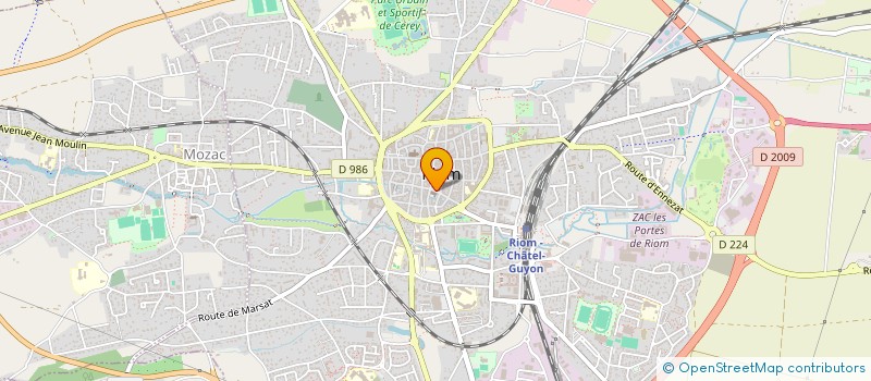 localisation de l'entreprise MONSIEUR BERTRAND GAGNAIRE  RIOM