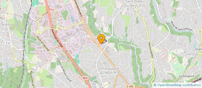 localisation de l'entreprise MONSIEUR BERTRAND GAILLARD  CHAMPAGNE-AU-MONT-D'OR