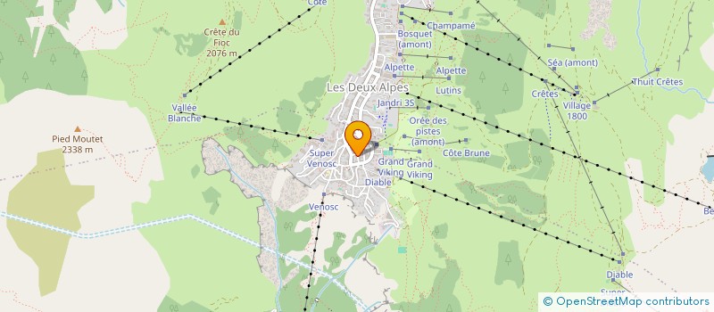 localisation de l'entreprise MONSIEUR BERTRAND GARCIA  LES DEUX ALPES