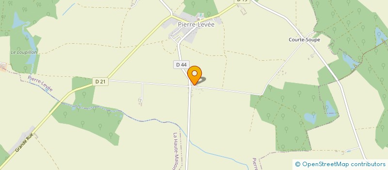 localisation de l'entreprise MONSIEUR BERTRAND GARNIER  PIERRE-LEVEE