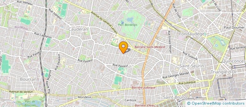 localisation de l'entreprise MONSIEUR BERTRAND GARROS  BORDEAUX