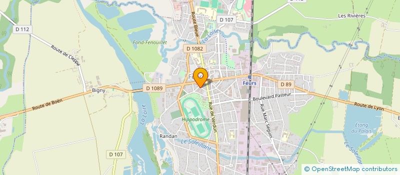 localisation de l'entreprise MONSIEUR BERTRAND GARSAULT  FEURS