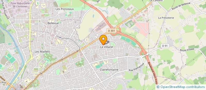 localisation de l'entreprise MONSIEUR BERTRAND GAUTIER  LE MANS