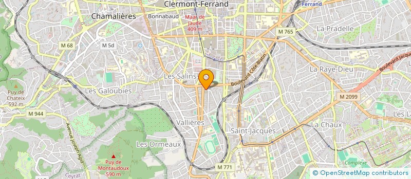 localisation de l'entreprise MONSIEUR BERTRAND GAYRAUD  CLERMONT-FERRAND