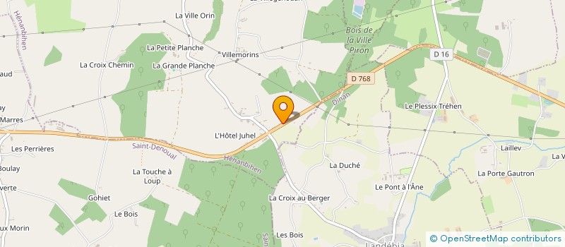 localisation de l'entreprise MONSIEUR BERTRAND GEFFRAY  HENANBIHEN