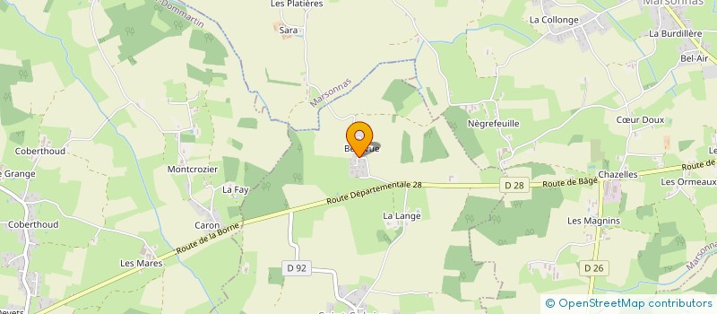 localisation de l'entreprise MONSIEUR BERTRAND GENELOT  SAINT-SULPICE