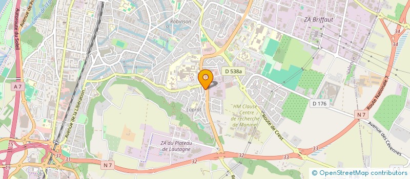 localisation de l'entreprise MONSIEUR BERTRAND GENEVRIEZ  VALENCE