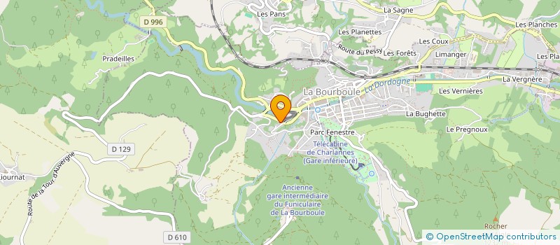 localisation de l'entreprise MONSIEUR BERTRAND GEORGEAULT  LA BOURBOULE