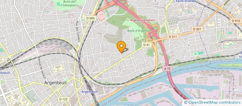 localisation de l'entreprise MONSIEUR BERTRAND GERMAIN  ARGENTEUIL