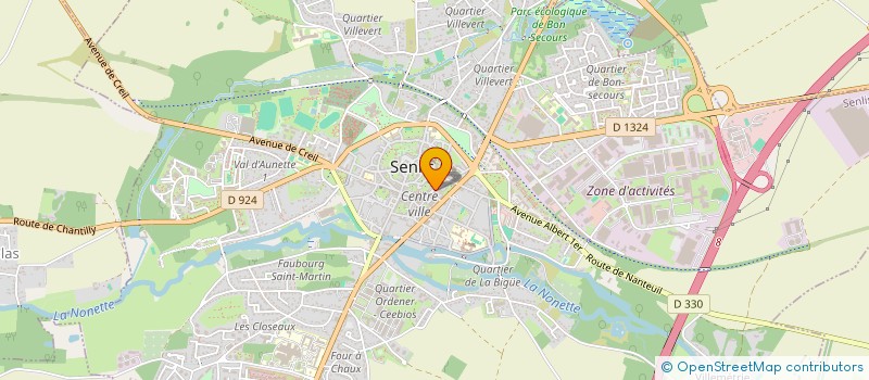 localisation de l'entreprise MONSIEUR BERTRAND GIBOULET  SENLIS