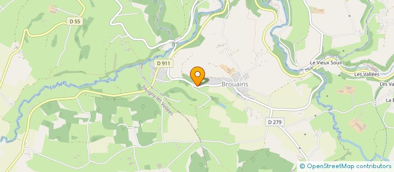 localisation de l'entreprise MONSIEUR BERTRAND GILBERT  BROUAINS