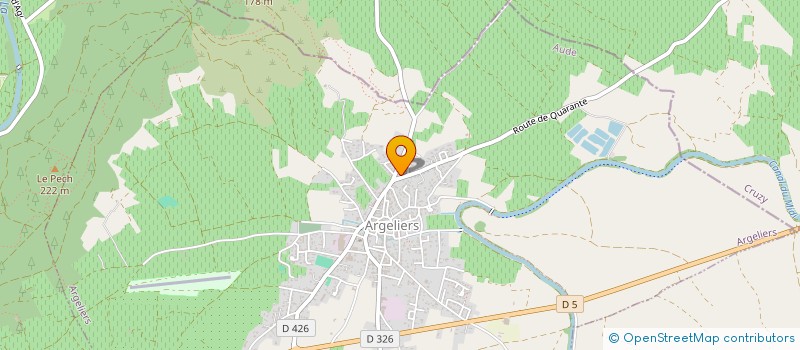 localisation de l'entreprise MONSIEUR BERTRAND GINER  ARGELIERS