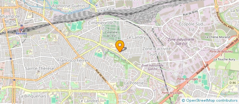 localisation de l'entreprise MONSIEUR BERTRAND GINGUENET à RENNES