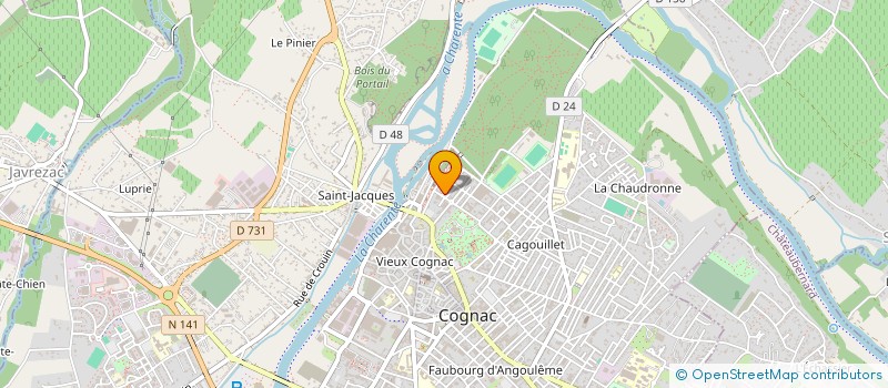 localisation de l'entreprise MONSIEUR BERTRAND GIRARD à COGNAC