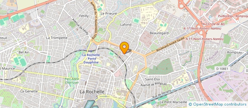 localisation de l'entreprise MONSIEUR BERTRAND GIRE  LA ROCHELLE