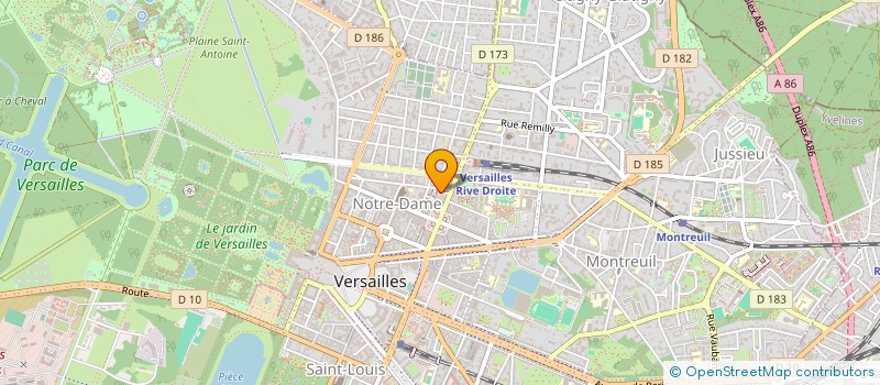 localisation de l'entreprise MONSIEUR BERTRAND GOBERT à VERSAILLES