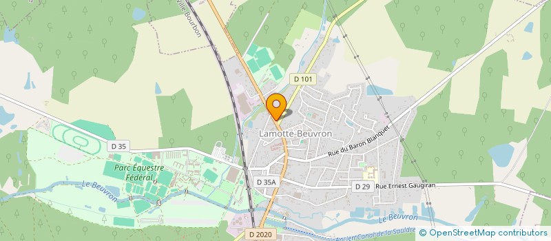 localisation de l'entreprise MONSIEUR BERTRAND GOETZ  LAMOTTE-BEUVRON