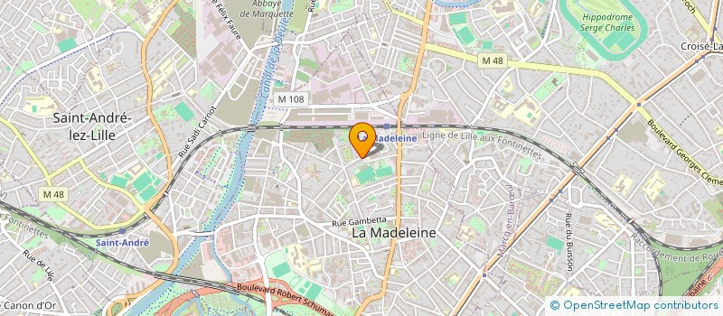 localisation de l'entreprise MONSIEUR BERTRAND GOGUILLON à LA MADELEINE