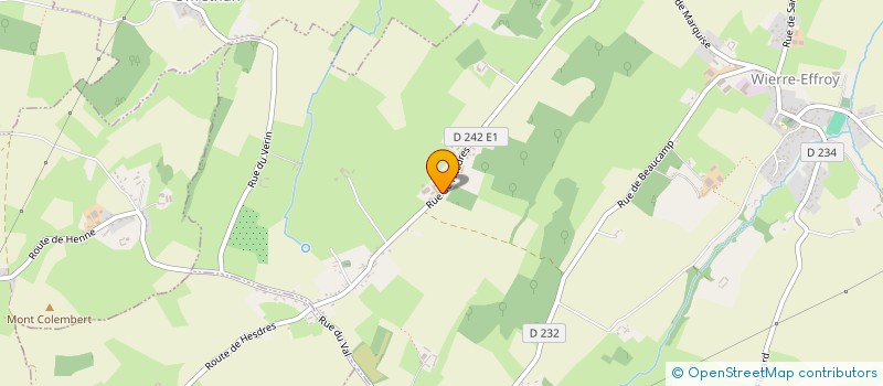 localisation de l'entreprise MONSIEUR BERTRAND GOLLIOT  WIERRE-EFFROY