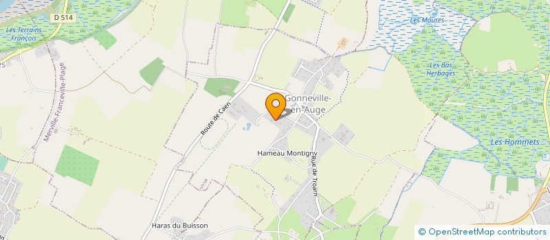 localisation de l'entreprise MONSIEUR BERTRAND GOSSET  GONNEVILLE-EN-AUGE