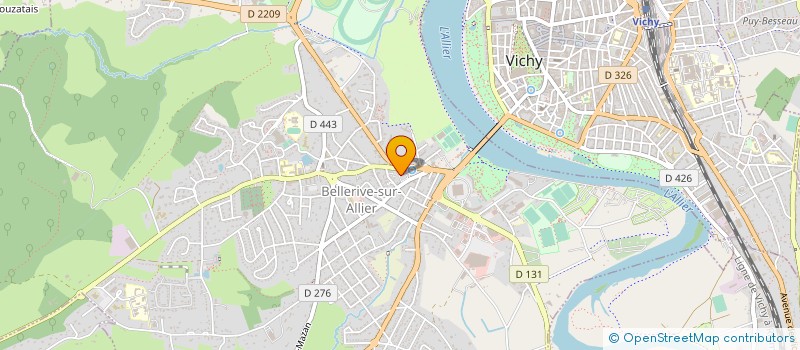 localisation de l'entreprise MONSIEUR BERTRAND GOUMY  BELLERIVE SUR ALLIER