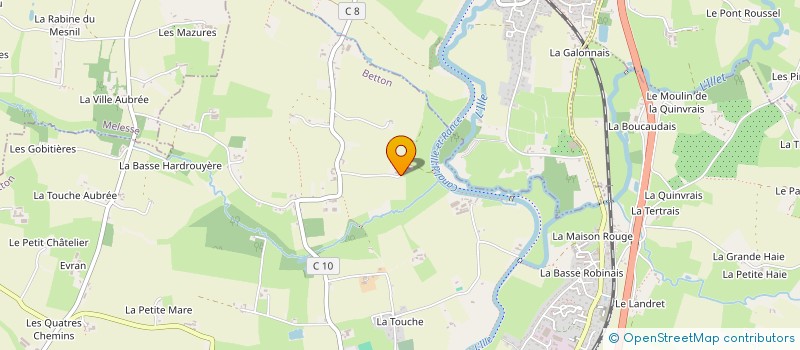 localisation de l'entreprise MONSIEUR BERTRAND GOUPIL  BETTON