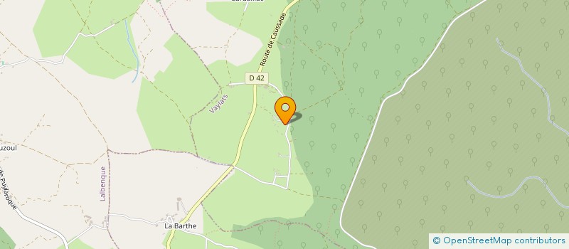 localisation de l'entreprise MONSIEUR BERTRAND GOURAUD  VAYLATS